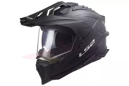 LS2 MX701 EXPLORER EXPLORER SOLID MATT BLACK L cască de motocicletă enduro - AK4070110115