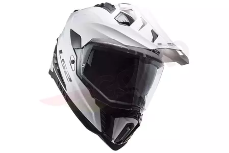 LS2 MX701 EXPLORER SOLID WHITE L casco moto enduro-4