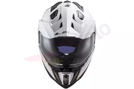 LS2 MX701 EXPLORER SOLID WHITE L casco moto enduro-5