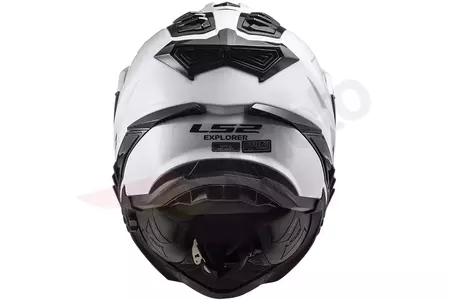 LS2 MX701 EXPLORER SOLID WHITE M casco moto enduro-6