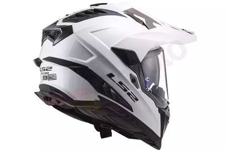 LS2 MX701 EXPLORER SOLID WHITE XXL casco da moto enduro-7