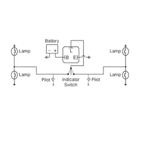 LED indikatoriaus pertraukiklis 12V 3 jungtys-2