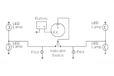 Interruptor com indicador LED Suzuki 12V-2