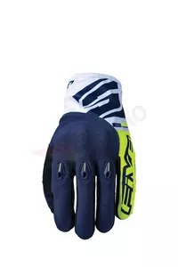 Five E3 Evo синьо/жълто флуо 10 ръкавици за мотоциклет-1