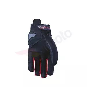 Cinci mănuși de motocicletă Globe negru și roșu 10-2