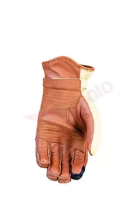 Motorkárske rukavice Five Oklahoma béžové a hnedé 10-2
