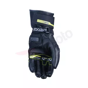 Five RFX Športne motoristične rokavice črno-rumene fluo 10-2