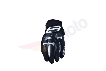 Πέντε γάντια μοτοσικλέτας SF-3 ασπρόμαυρα 10-1