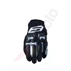 Πέντε γάντια μοτοσικλέτας SF-3 ασπρόμαυρα 11-1