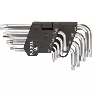 TOPEX vijfhoekige moersleutels TS10-50, set van 9 stuks. - 35D950
