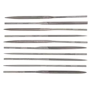 TOPEX Limas de agulha para metal, conjunto de 10 peças. - 06A020