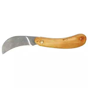 TOPEX Nož s srpom za montažo, lesen ročaj - 17B639