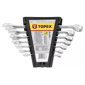 TOPEX Llaves combinadas 6-17 mm, juego de 7 piezas. - 35D379