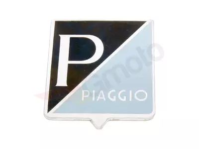 Emblemă Piaggio alu lipită 25x31mm - 36362