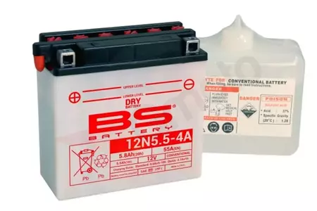 BS Battery 12N5.5-4A 12V 5.5Ah стандартна батерия - 12N5,5-4A