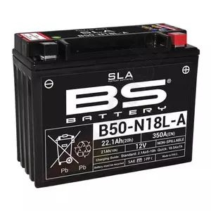 BS Battery B50-N18L-A Y50-N18L-A Batterie 12V 21Ah sans entretien - B50-N18L-A/A2