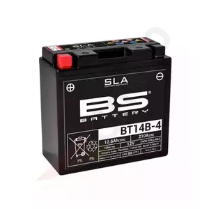 BS Batteri BT14B-4 YT14B-4 12V 12Ah underhållsfritt batteri - 300644