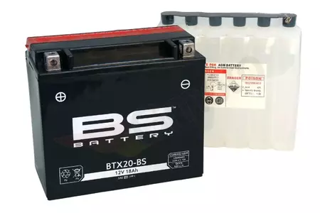 Bateria BS BTX20-BS YTX20-BS Bateria 12V 18Ah sem manutenção - 300611