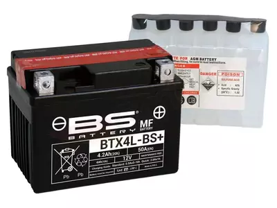 Akumulator bezobsługowy BS Battery BTX4L-BS+ YTX4L-BS 12V 4Ah