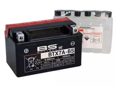 Akumulator bezobsługowy BS Battery BTX7A-BS YTX7A-BS 12V 6Ah