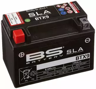 BS Batterij BTX9 YTX9 12V 8Ah onderhoudsvrije batterij - 300674