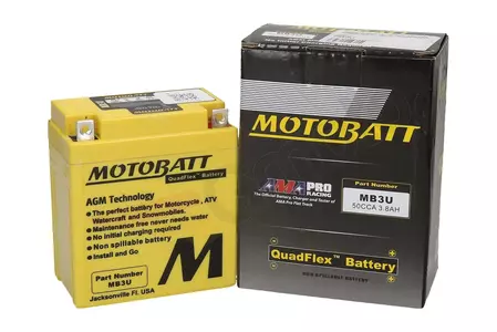 Baterie fără întreținere Motobatt Quadflex MB3U YB3L 12V 3.8Ah Quadflex MB3U YB3L 12V 3.8Ah-1