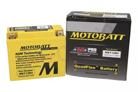 Akumulator bezobsługowy Motobatt Quadflex MBT12B4 YTX12B-4 12V 15Ah Produkt wycofany z oferty - MBT12B4