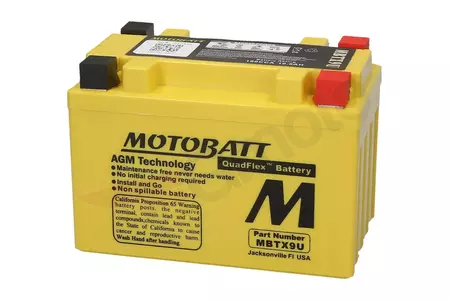 Motobatt Quadflex MBTX9U YTX9 12V 10Ah baterie fără întreținere Motobatt Quadflex MBTX9U YTX9 12V 10Ah-2
