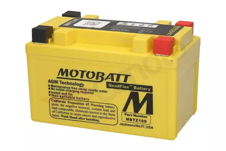 Batterie sans entretien Motobatt Quadflex MBTZ10S YTZ10S 12v 8Ah-2