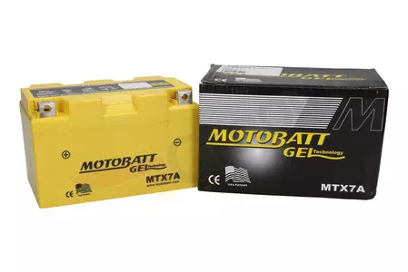 Akumulator bezobsługowy żelowy Motobatt MTX7A YTX7A 12V 7Ah Produkt wycofany z oferty - MTX7A