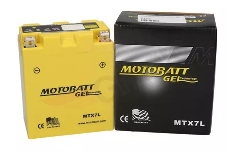 Akumulator bezobsługowy żelowy Motobatt MTX7L YTX7L 12V 7Ah