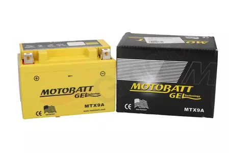 Motobatt MTX9A YTX9A 12V 9Ah vedligeholdelsesfrit gel-batteri-1