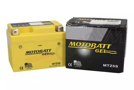 Akumulator żelowy Motobatt MTZ5S YTZ5S 12V 4Ah Produkt wycofany z oferty - MTZ5S