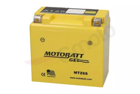 Motobatt MTZ6S YTZ6S 12V 6Ah underhållsfritt gelbatteri-2