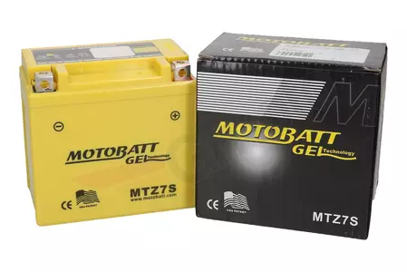 Baterie cu gel fără întreținere Motobatt MTZ7S YTZ7S 12V 7Ah YTZ7S-1