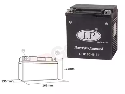 Akumulator żelowy Landport GHD30H-3 12V 30Ah - GHD30H3 L