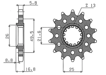 Predné reťazové koleso Sunstar SUNF397-15 veľkosť 520 (JTF1307.15) - 397-15