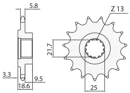 Pignone anteriore Sunstar SUNF3A2-15 misura 520 (JTF1538.15)-2