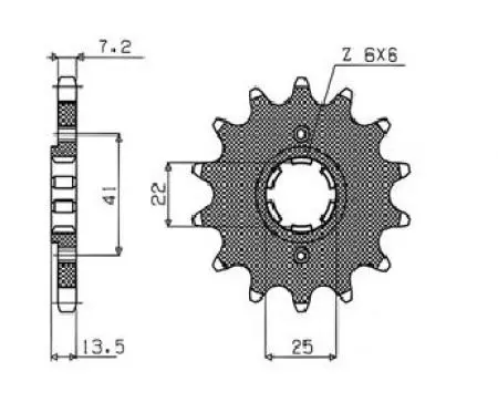 Predné reťazové koleso Sunstar SUNF405-17 veľkosť 525 (JTF291.17) - 405-17