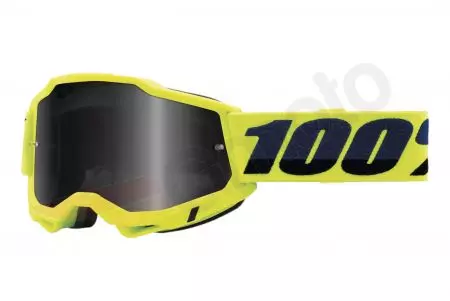 Motocikla aizsargbrilles 100% Percent modelis Accuri 2 Smilšu dzelteni tonēti stikli-1