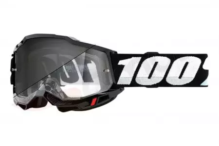 Óculos de proteção para motociclistas 100% Percentagem modelo Accuri 2 Woods vidro fotocromático preto-1