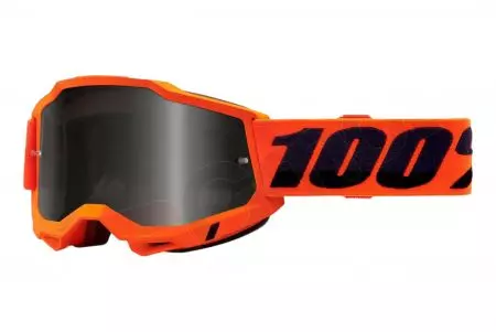 Óculos de proteção para motociclistas 100% Percentagem modelo Accuri 2 Sand cor laranja/preto vidro fumado-1