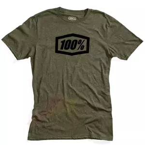 Koszulka 100% Procent model Essential Fatigue kolor zielony M - 32016-190-11