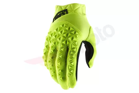 Handschuhe 100% Prozent Airmatic gelb fluo/schwarz M - 10012-014-11