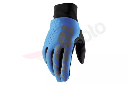 Ръкавици за мотоциклет 100% Percent Brisker Hydromatic водоустойчиви цвят синьо S - 10018-00005