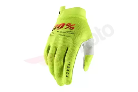 Rękawice motocyklowe 100% Procent iTrack kolor żółty fluo M - 10015-004-11