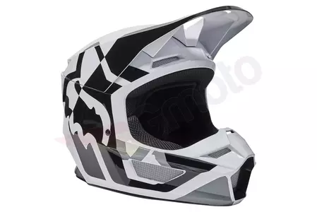 Motocyklová přilba Fox V1 Lux Black/White XL-3
