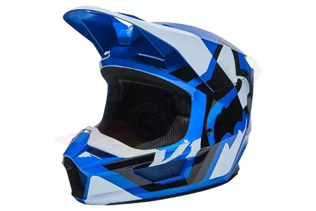 Casque moto Fox V1 Lux Blue S - 28001-002-S