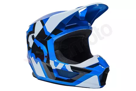Fox V1 Lux Blue S Motorradhelm-2