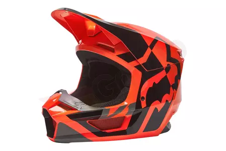 Motocyklová přilba Fox V1 Lux Fluorescent Orange L - 28001-824-L